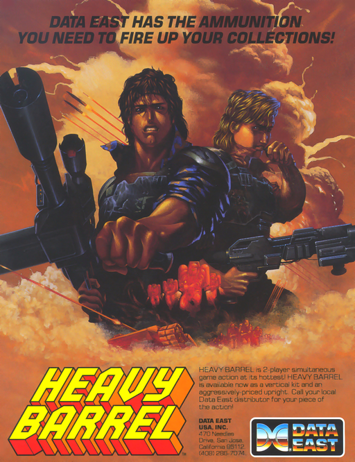 Heavy Barrel (US) Arcade Game Cover